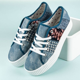 Kylie Sneakers da donna sulla piattaforma blu