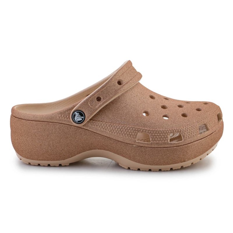 Infradito Crocs Classic Platform Glitter Clog 207241-2DS marrone