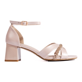 Sandali da donna beige chiaro
