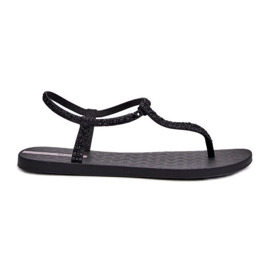 Sandali infradito da donna con glitter 26914 Ipanema Class Brilha Fem Black nero