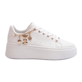 Sneakers Platform Da Donna Con Pendenti, Tivissa Di Colore Bianco bianca