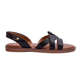 Sandali Bassi da Donna in Ecopelle Vinceza 17347 Nero