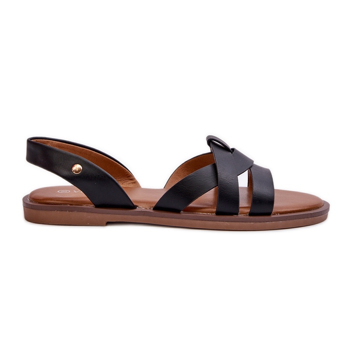 Sandali Bassi da Donna in Ecopelle Vinceza 17347 Nero