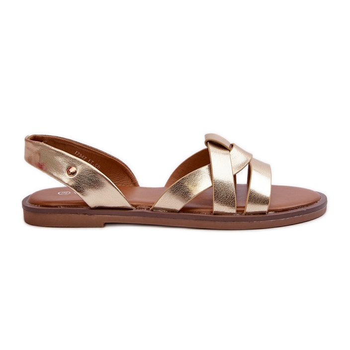 Sandali Bassi da Donna In Eco Pelle Vinceza 17347 Oro d'oro