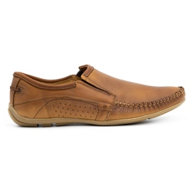 Olivier Mocassini uomo in pelle 4206 marrone