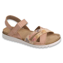 Sandali da bambino Befado con inserto in pelle 062Y004 rosa pallido