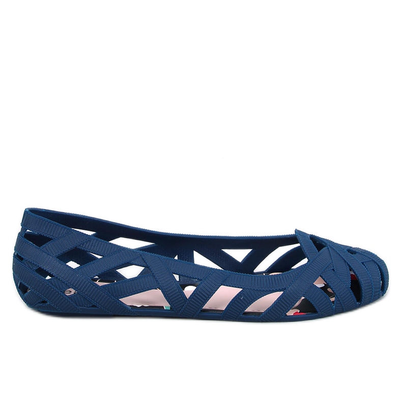 Ballerine traforate Meliski Chassa Navy blu