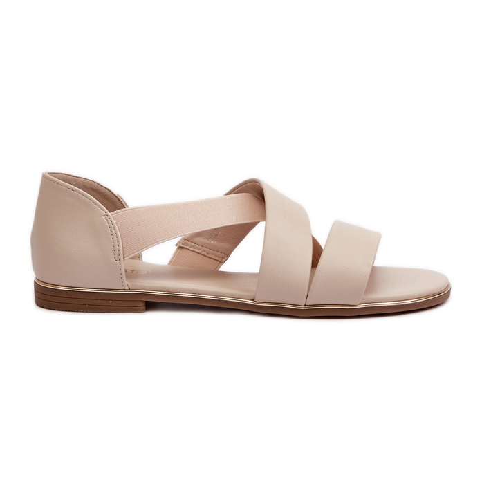 Sandali Puglia in Pelle Beige con Guardolo