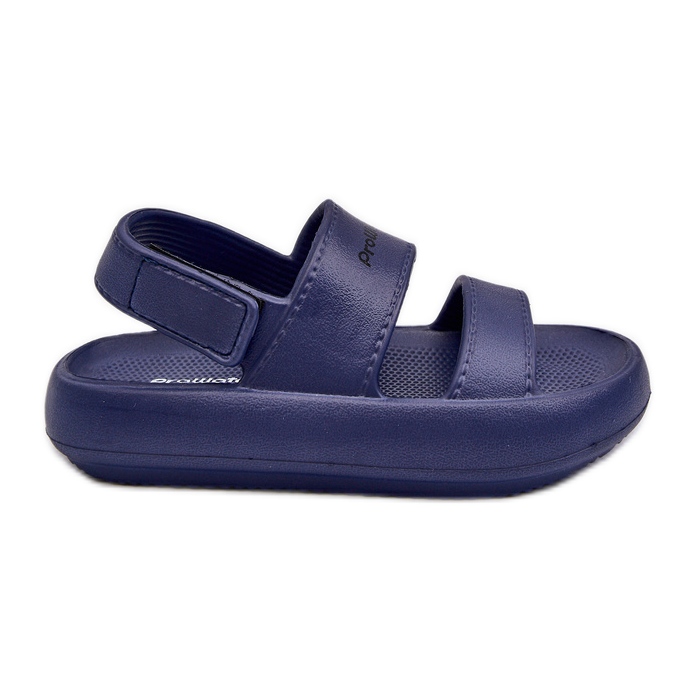 Sandali leggeri in schiuma con velcro ProWater PRO-24-05-01K Blu navy