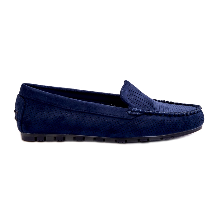 Evento Mocassini da donna in pelle scamosciata Blu Navy Ranica