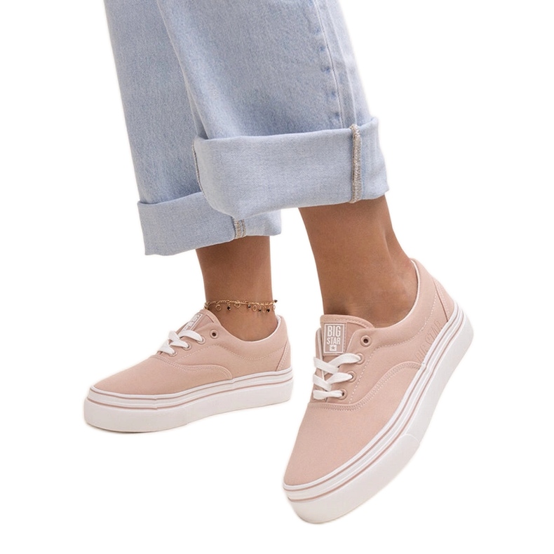 Scarpe da ginnastica rosa Big Star LL274229