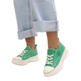 Scarpe da ginnastica massicce verdi Big Star NN274130 verde