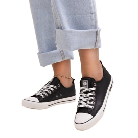 Sneakers in ecopelle nera Big Star KK274096 nero