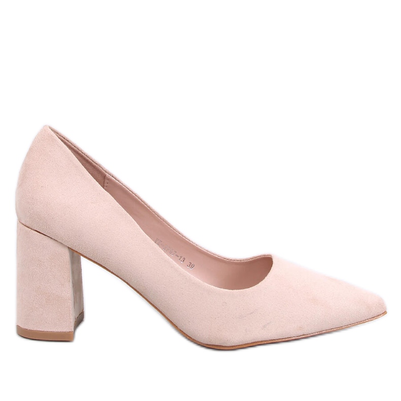 Clairay Décolleté beige con tacco largo