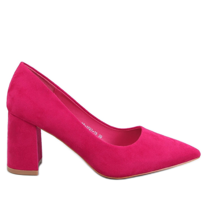 Décolleté Clairay fucsia con tacco largo rosa
