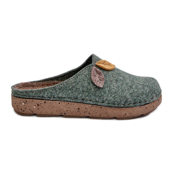 Ciabatte in feltro da donna Inblu ED000013 Verde