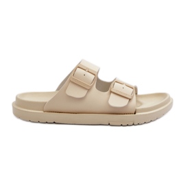 Infradito in schiuma leggera da donna con fibbie Big Star NN274A752 Beige
