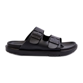 Infradito da donna in schiuma leggera con fibbie Big Star NN274A750 Nero