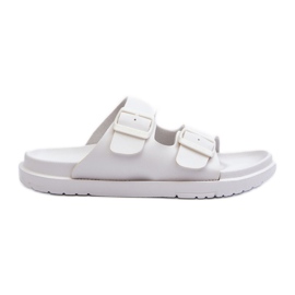 Infradito in schiuma leggera da donna con fibbie Big Star NN274A751 bianco bianca