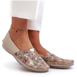 Ballerine in pelle da donna Maciejka 1930B-04 Beige