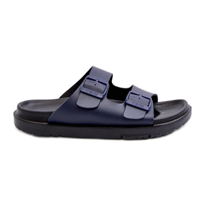 Infradito Leggere Da Uomo Con Fibbie Big Star NN174593 Blu Navy