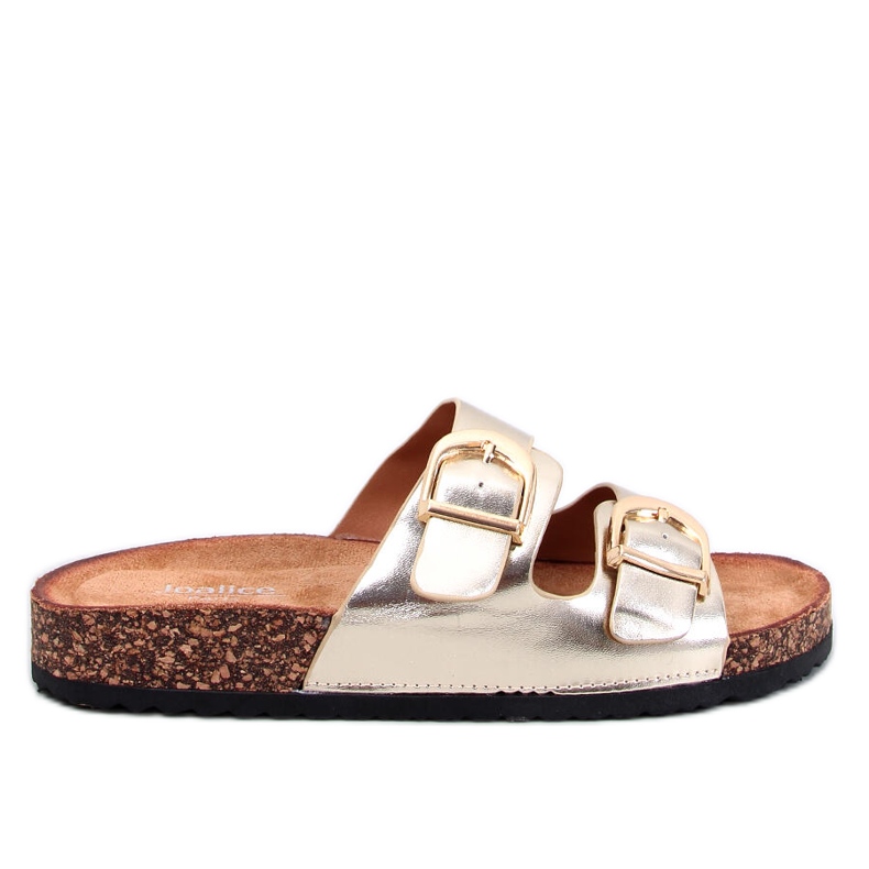 Scholki Byrd Pantofole in sughero oro d'oro
