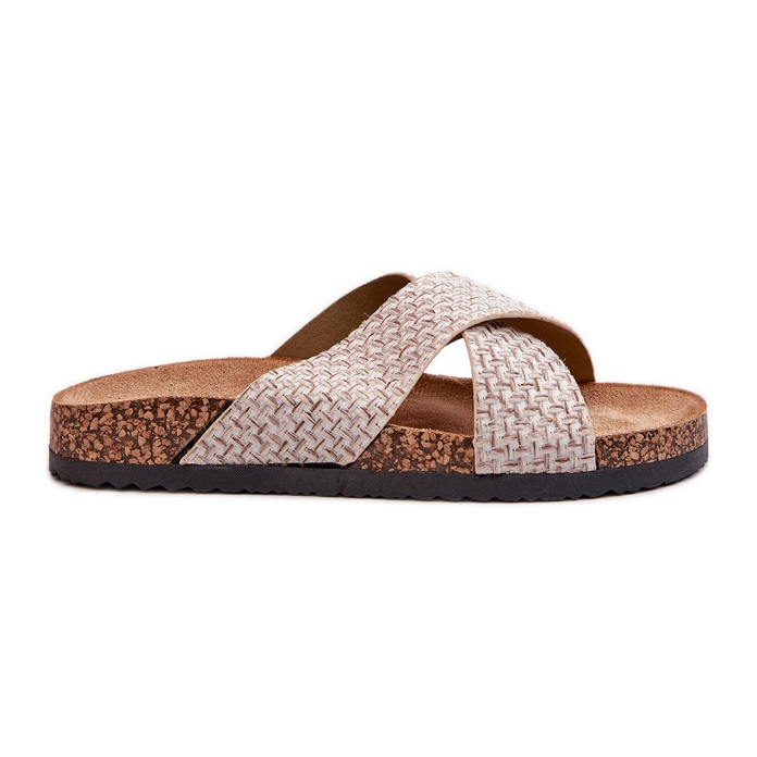 Infradito da donna su piattaforma in sughero Beige Tesolen