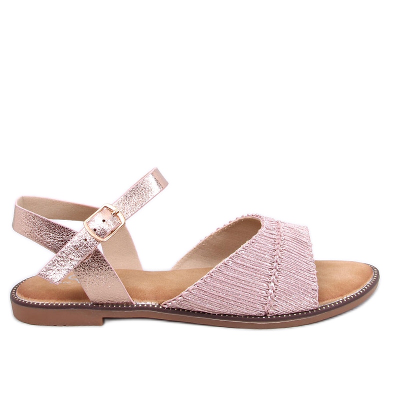 Sandali Mollies da donna color champagne d'oro