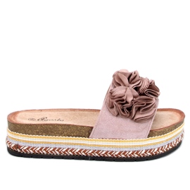 Infradito Raven Beige con suola spessa e colorata
