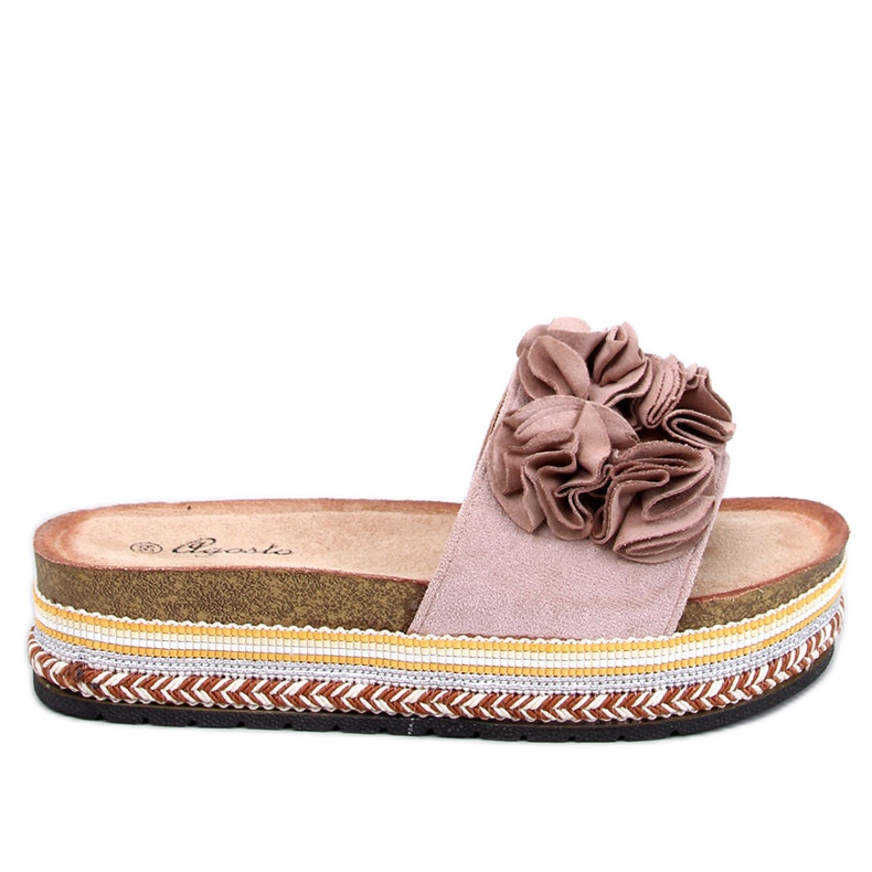 Infradito Raven Beige con suola spessa e colorata