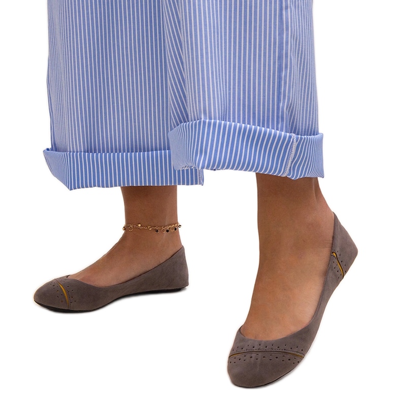 Ballerine classiche Dorris grigie grigio