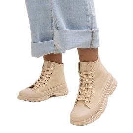 News Rosalinda sneakers alte beige massicce