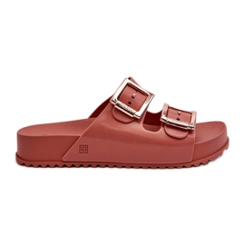 Infradito da donna con fibbie ZAXY JJ285246 Rosa sporco