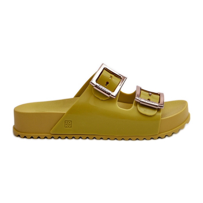 Ciabatte lisce da donna ZAXY LL285077 Lime verde