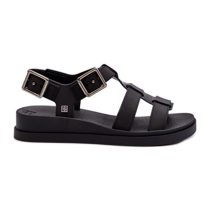 Sandali da donna lisci profumati ZAXY NN285007 Nero