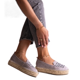 Espadrillas grigie Big Star JJ274890 grigio