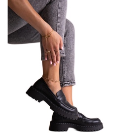 Scarpe in pelle nera Big Star LL274458 nero