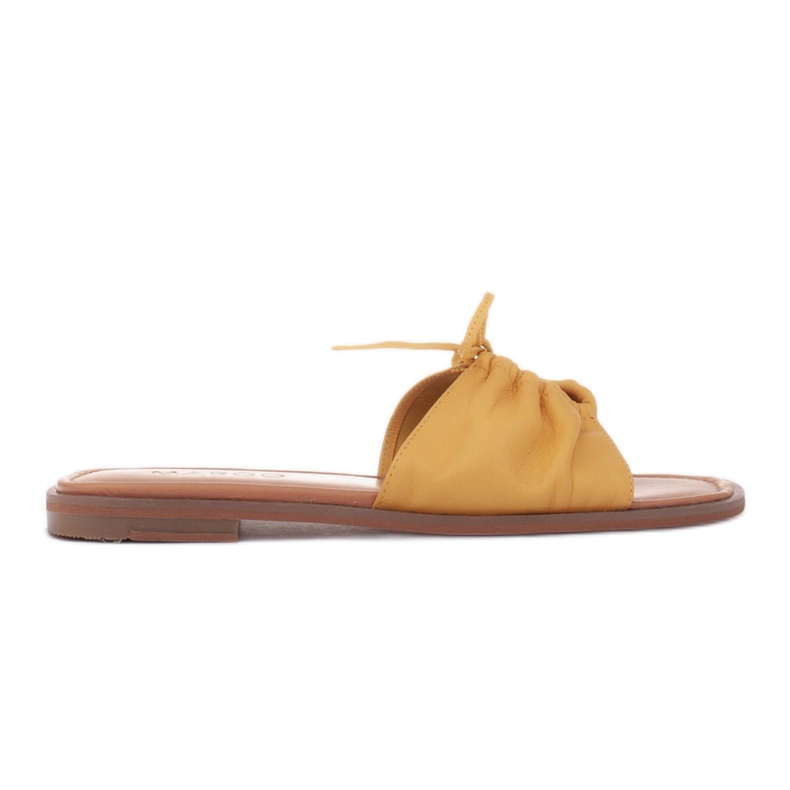 Marco Shoes Infradito con lacci giallo