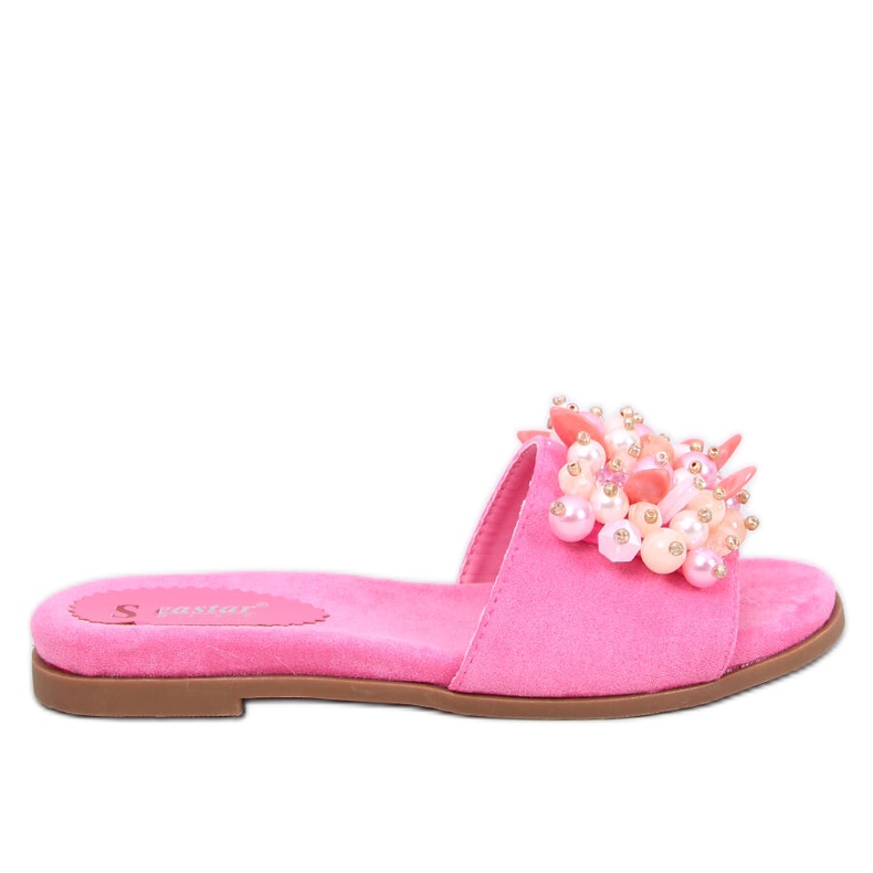 Infradito Lumsen fucsia con pietre colorate rosa