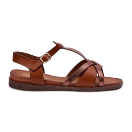 Sandali Bassi da Donna in Eco Pelle Sergio Leone SK071H Marrone