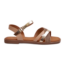 Sandali Da Donna In Eco Pelle Sergio Leone SK085H Oro d'oro