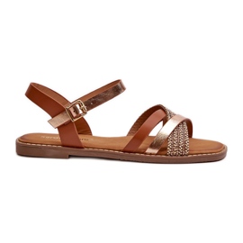 Sandali da Donna In Ecopelle Sergio Leone SK085H Marrone