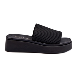 Infradito con plateau Sergio Leone SK083H da donna Nere nero