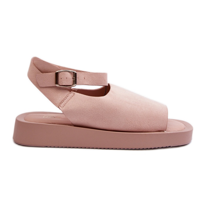 Comodi Sandali Platform da Donna, Colore Rosa Rubino