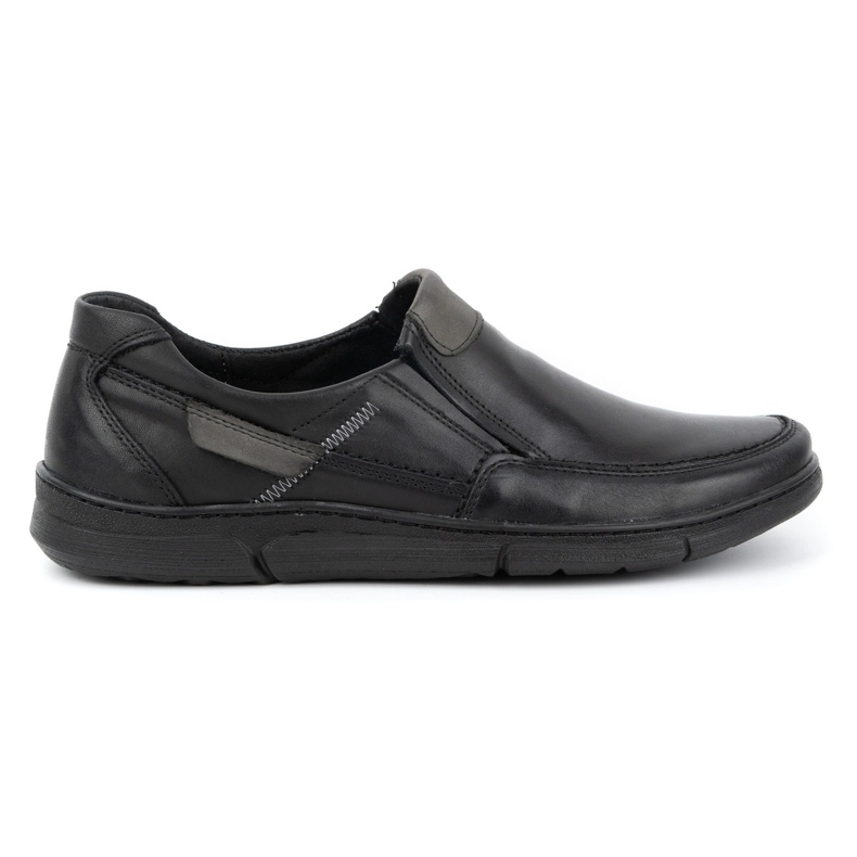 Olivier Slip-on da uomo in pelle 62K nero