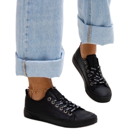 Sneakers in ecopelle nera Big Star KK274106 nero