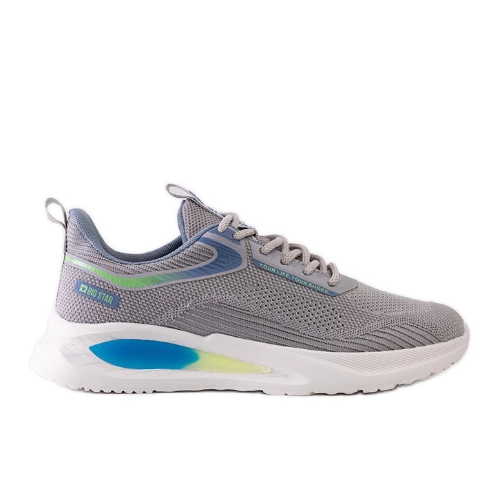 Scarpe da ginnastica grigie Big Star NN174372 grigio
