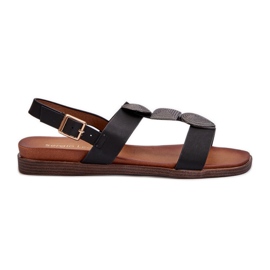 Sandali Bassi Con Decori da Donna Sergio Leone SK072H Nero