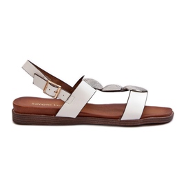 Sandali Bassi Con Decori da Donna Sergio Leone SK072H Bianco bianca