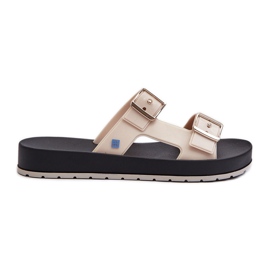 Infradito da donna con suola piatta ZAXY LL285072 Beige chiaro